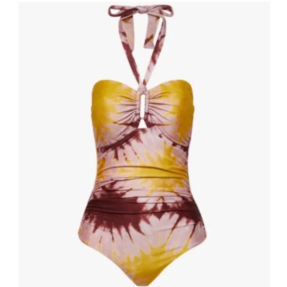 Zimmermann Shelly Tie Dye One Piece Swimsuit